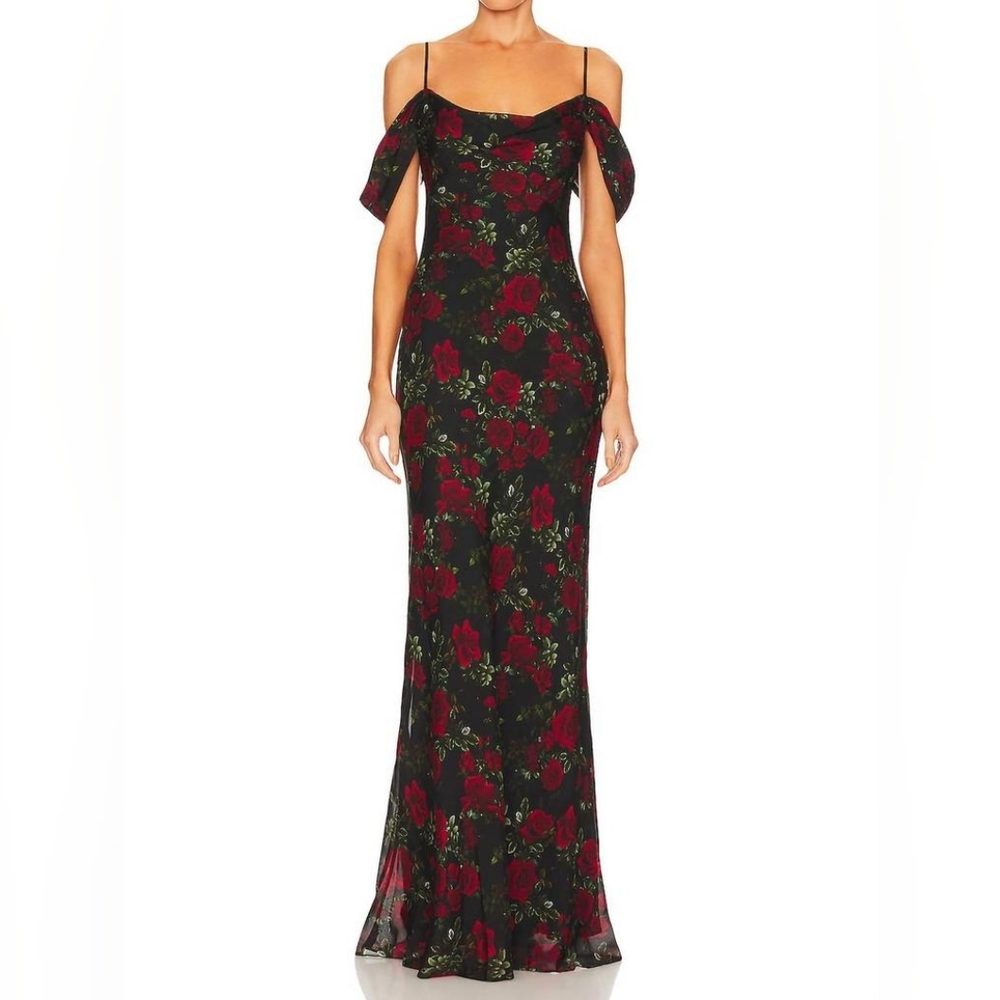 ❣️L'AGENCE Kenna Cowlneck Cold Shoulder Dress Size Size 0🌹👉